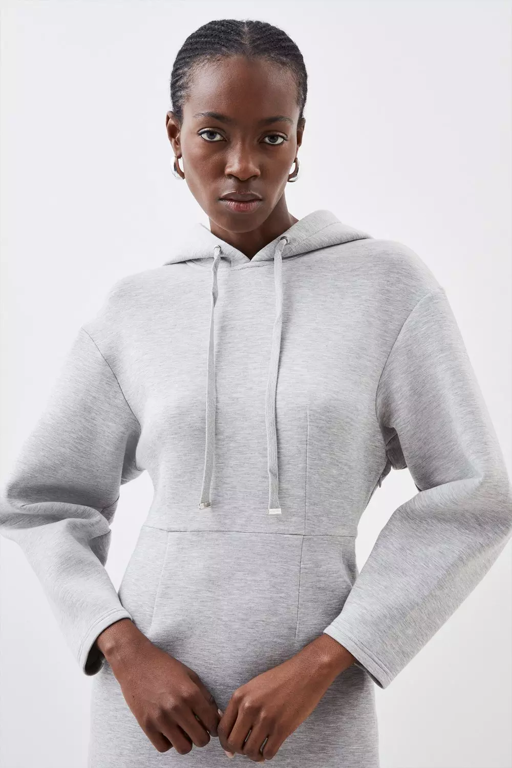 Grey hot sale hoodie dress